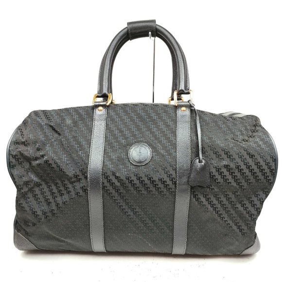 Gucci Boston Bag Black Canvas - Picture 1 of 9